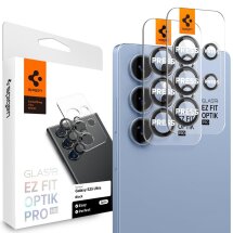 Комплект защитных стекол Spigen (SGP) Optik Pro Lens Protector для Samsung Galaxy S25 Ultra (S938) AGL09084 - Black: фото 1 из 13