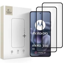 Комплект захисних стекол Tech-Protect 5D Glass Fit + для Motorola Moto G86 / G86 Power - Black: фото 1 з 6