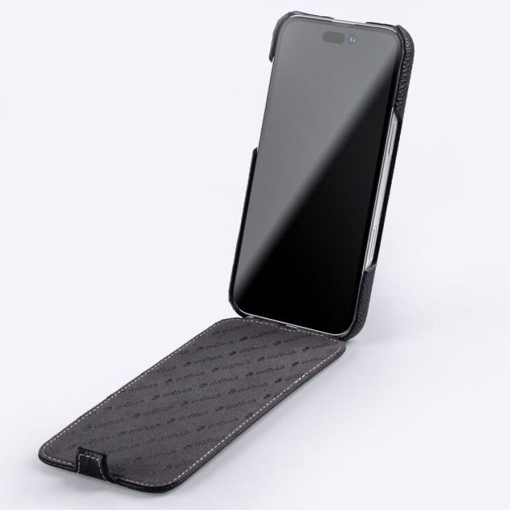 Шкіряний чохол MELKCO Jacka Type для Apple iPhone 16 Pro Max - Black: фото 2 з 4