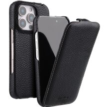 Шкіряний чохол MELKCO Jacka Type для Apple iPhone 16 Pro Max - Black: фото 1 з 4