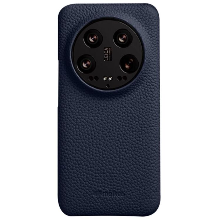 Шкіряний чохол MELKCO Leather Case для Xiaomi 14 Ultra - Dark Blue: фото 1 з 11