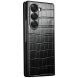 Кожаный чехол QIALINO Croco Case для Samsung Galaxy Fold 6 - Black (357645B). Фото 3 из 7