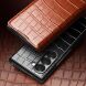 Кожаный чехол QIALINO Croco Case для Samsung Galaxy Fold 6 - Black (357645B). Фото 6 из 7