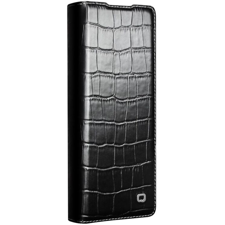 Кожаный чехол QIALINO Croco Case для Samsung Galaxy Fold 6 - Black: фото 2 из 7