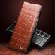 Кожаный чехол QIALINO Croco Case для Samsung Galaxy Fold 6 - Black (357645B). Фото 4 из 7