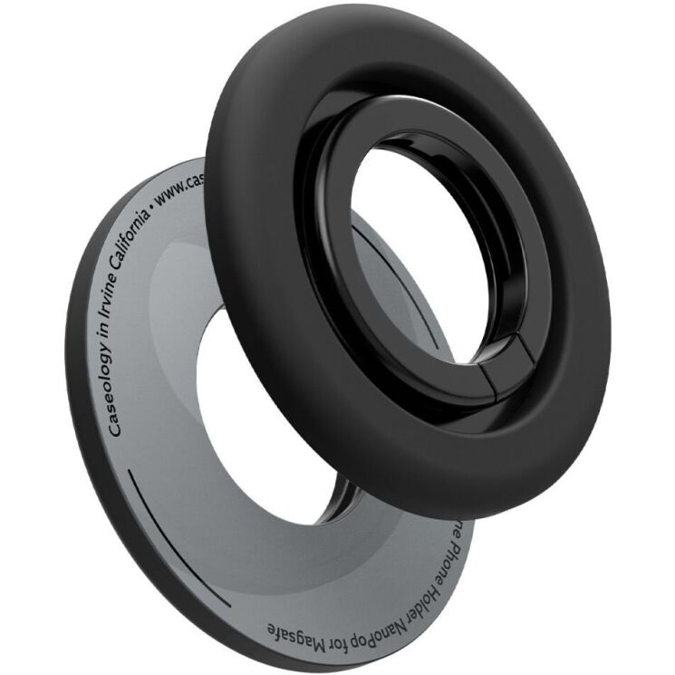 Магнитное кольцо-держатель Spigen (SGP) Nano Pop Ring (MagFit) AMP09029 - Black Sesame: фото 8 из 15