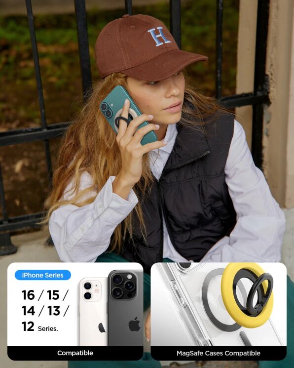 Магнитное кольцо-держатель Spigen (SGP) Nano Pop Ring (MagFit) AMP09028 - Blueberry navy: фото 15 из 15