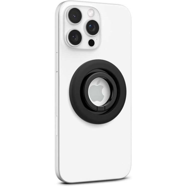 Магнитное кольцо-держатель Spigen (SGP) Nano Pop Ring (MagFit) AMP09029 - Black Sesame: фото 2 из 15