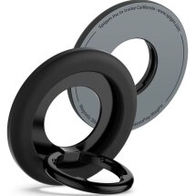 Магнитное кольцо-держатель Spigen (SGP) Nano Pop Ring (MagFit) AMP09029 - Black Sesame: фото 1 из 15