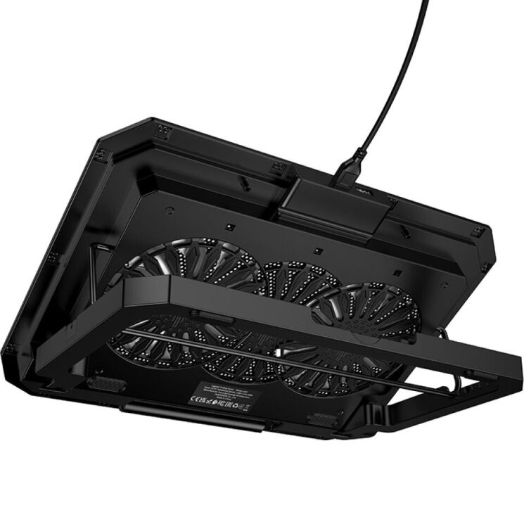 Охлаждающая подставка для ноутбука Hoco GA4 Jade Cooling Stand - Black (982321B) Охлаждающая подставка для ноутбука Hoco GA4 Jade Cooling Stand - Black: фото 5 из 8