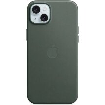 Оригинальный чехол FineWoven MagSafe для iPhone 15 Plus (MT4F3) - Evergreen: фото 1 из 5