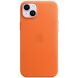 Оригінальний чохол Leather Case with MagSafe для Apple iPhone 14 Plus (MPPF3) - Orange (306714O). Фото 2 з 5