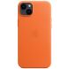 Оригінальний чохол Leather Case with MagSafe для Apple iPhone 14 Plus (MPPF3) - Orange (306714O). Фото 5 з 5