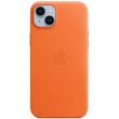 Оригінальний чохол Leather Case with MagSafe для Apple iPhone 14 Plus (MPPF3) - Orange (306714O)