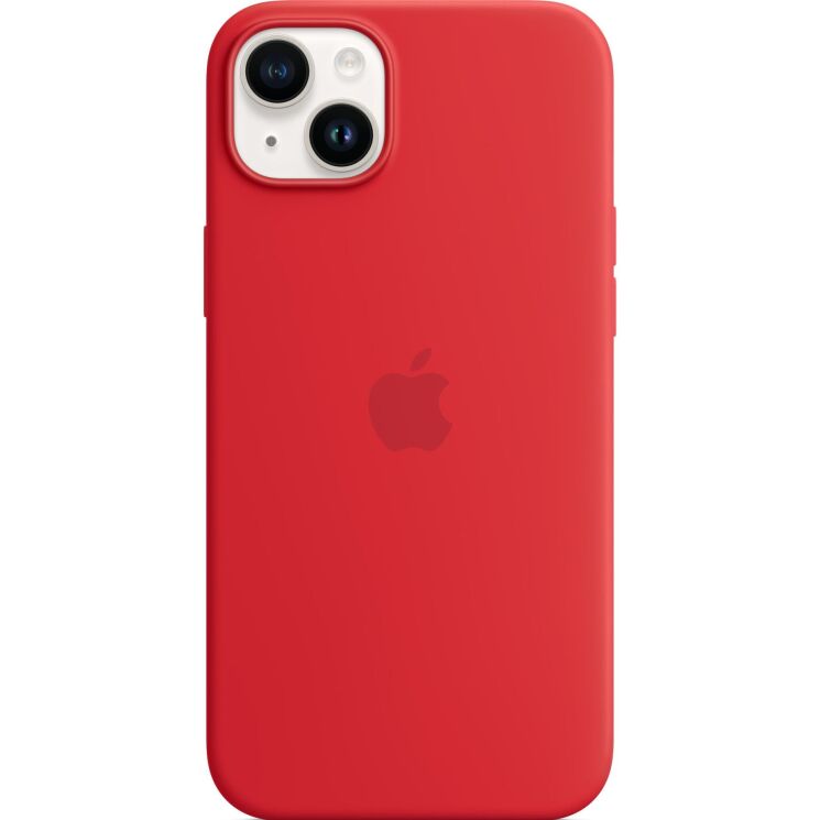 Оригинальный чехол Silicone Case with MagSafe для Apple iPhone 14 Plus (MPT63ZE/A) - Red: фото 3 из 5