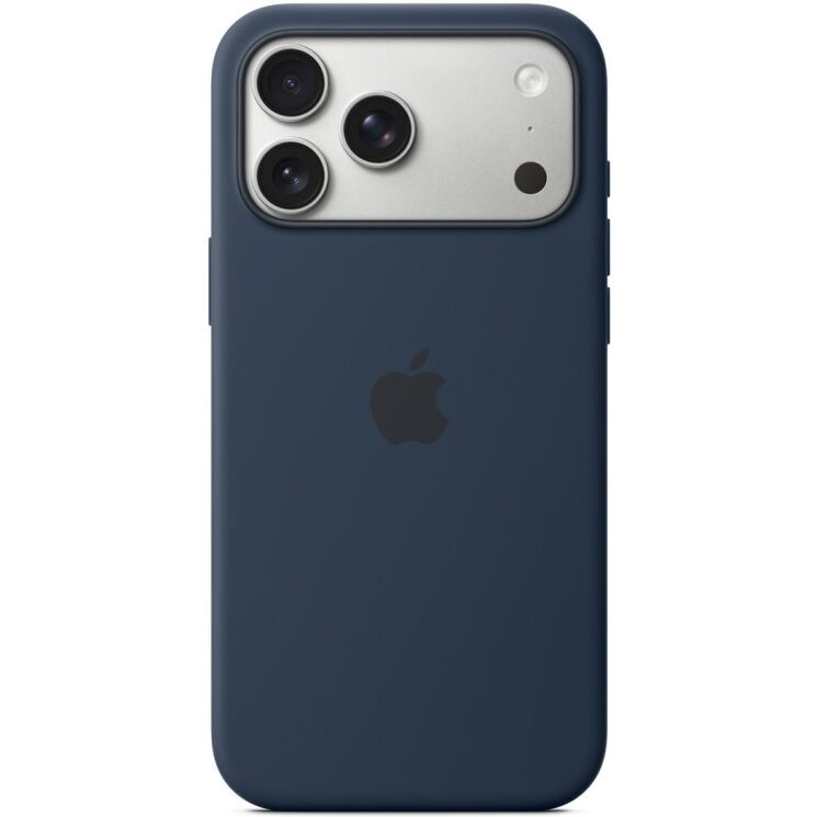 Оригинальный чехол Silicone Case with MagSafe для iPhone 17 Pro Max (MGFP4) - Midnight Blue: фото 3 из 3