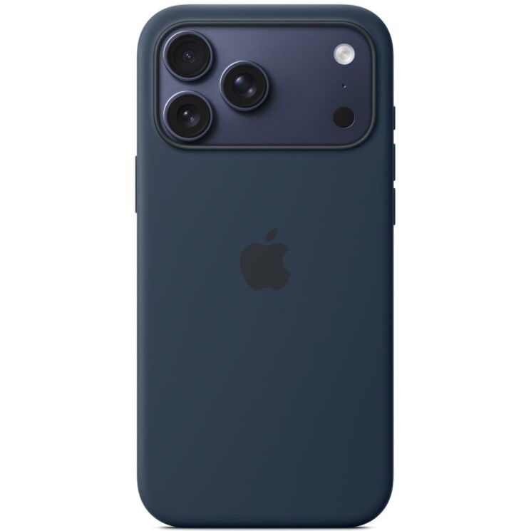 Оригинальный чехол Silicone Case with MagSafe для iPhone 17 Pro Max (MGFP4) - Midnight Blue: фото 1 из 3
