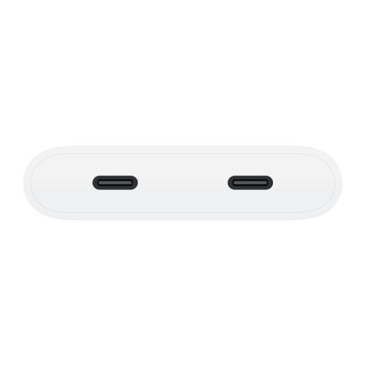 Перехідник Belkin Connect Type-C to Dual-Port Type-C (100W, 0.15m) WCZ002dsWH-APL - White: фото 4 з 7