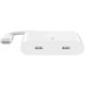 Перехідник Belkin Connect Type-C to Dual-Port Type-C (100W, 0.15m) WCZ002dsWH-APL - White (896418W). Фото 3 з 7