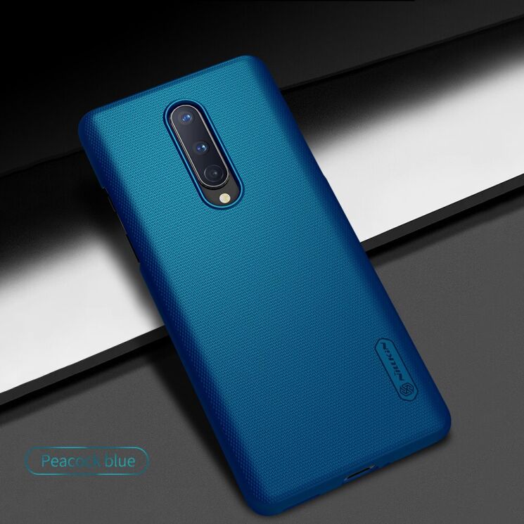 Пластиковий чохол NILLKIN Frosted Shield для OnePlus 8 - Blue: фото 4 з 16