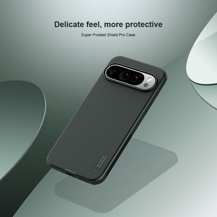 Пластиковый чехол NILLKIN Frosted Shield Pro для Google Pixel 9 / 9 Pro - Black: фото 6 из 18
