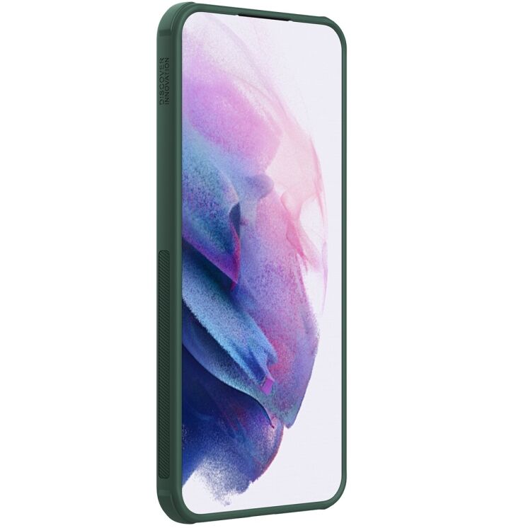 Пластиковый чехол NILLKIN Frosted Shield Pro для Samsung Galaxy S24 FE (S721) - Green: фото 5 из 19