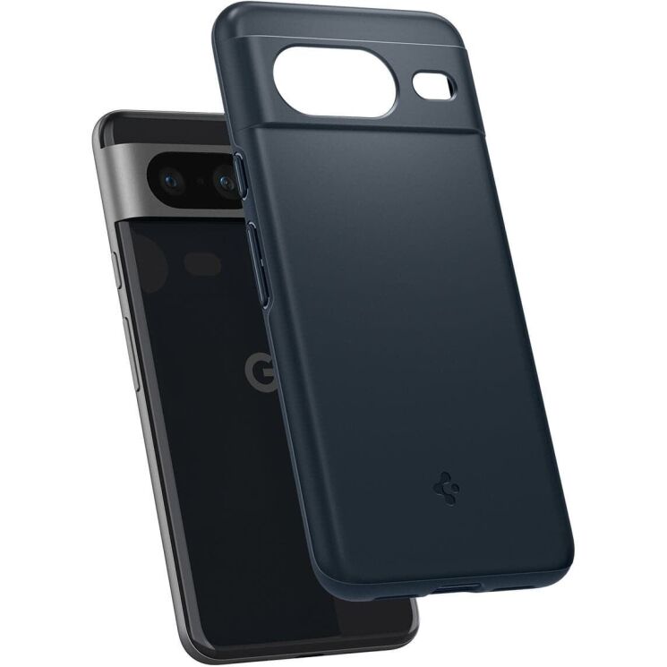 Пластиковый чехол Spigen (SGP) Thin Fit для Google Pixel 8 - Metal Slate: фото 4 из 17