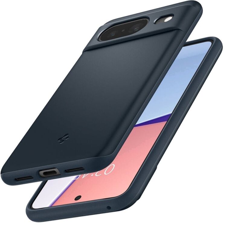 Пластиковый чехол Spigen (SGP) Thin Fit для Google Pixel 8 - Metal Slate: фото 3 из 17