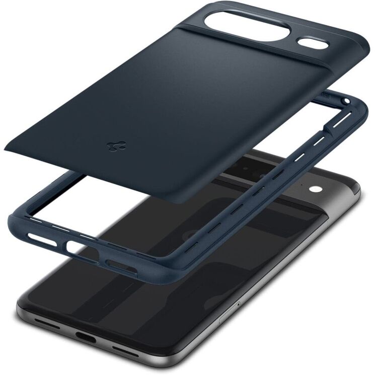 Пластиковый чехол Spigen (SGP) Thin Fit для Google Pixel 8 - Metal Slate: фото 5 из 17
