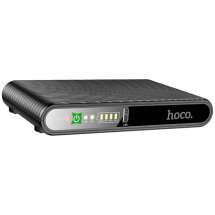 Портативне джерело живлення для роутера Hoco DB63 Portable DC UPS 5V/9V/12V (10000mAh) - Black: фото 1 з 6