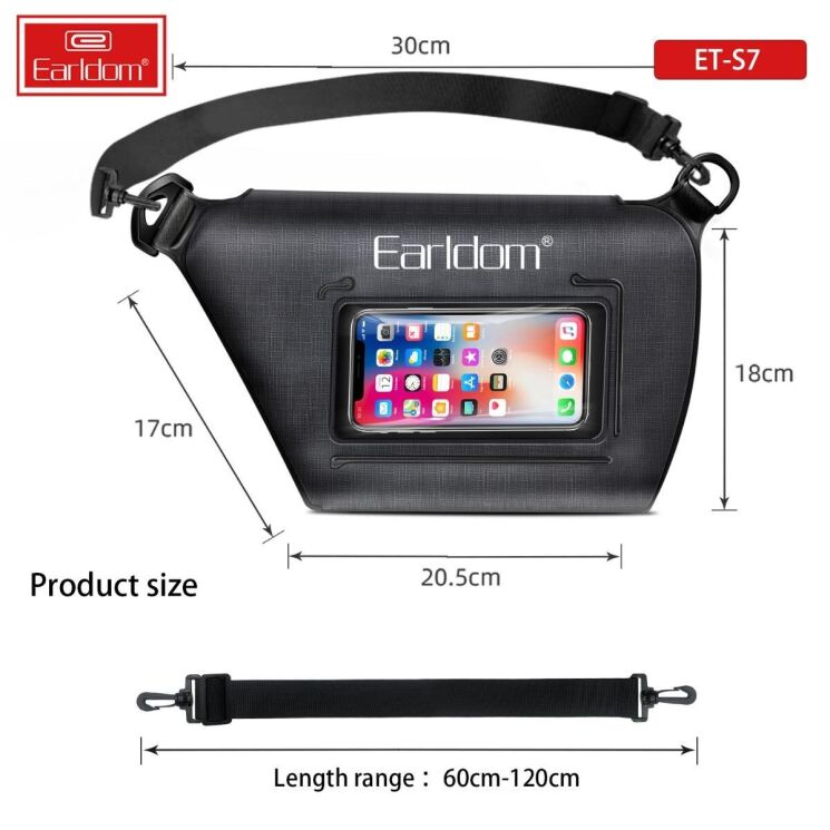 Поясна сумка Earldom ET-S7 - Black: фото 8 з 8