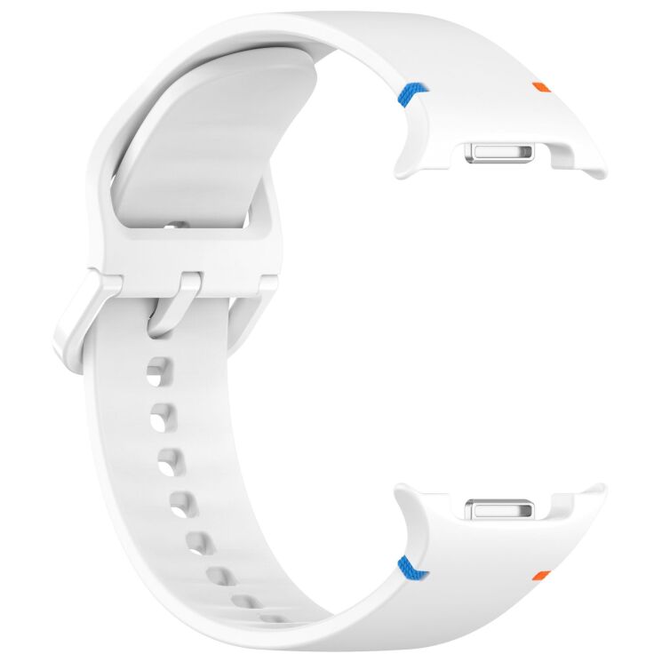 Ремінець ArmorStandart Soft Silicone (M/L) для Samsung Galaxy Watch 8 (40/44mm) / 8 Classic - White: фото 4 з 6