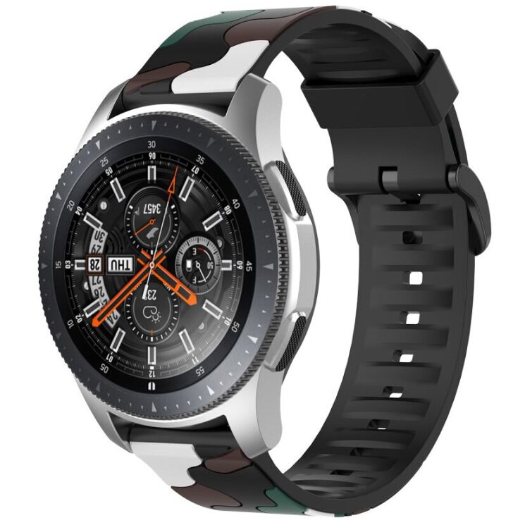 Ремешок Deexe Army Style для Samsung Galaxy Watch 3 (45mm) - White: фото 3 из 4