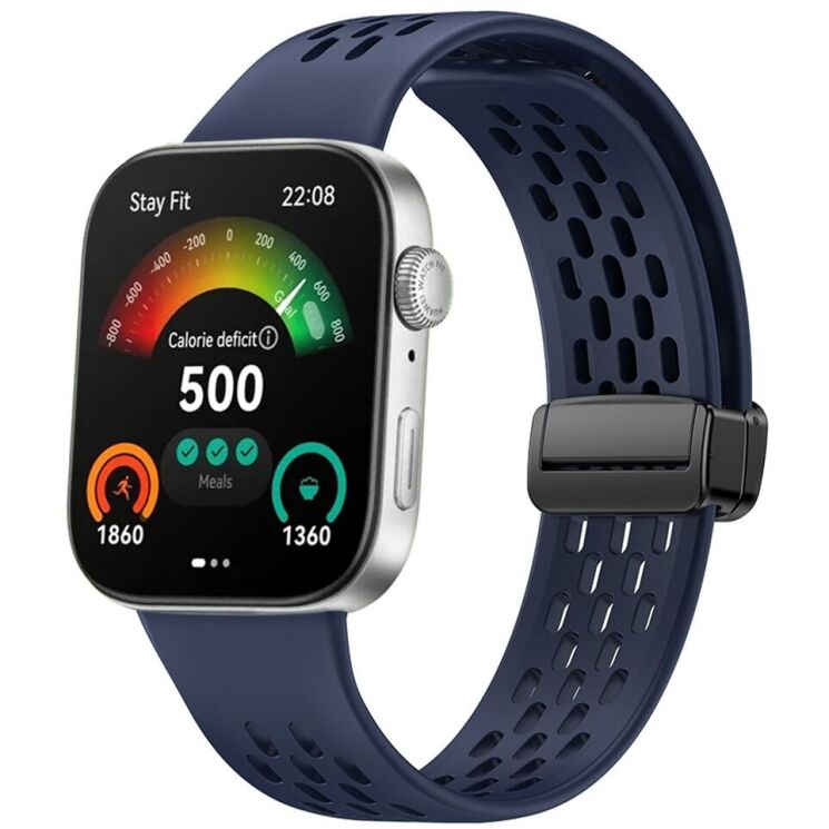 Ремешок Deexe Astra Strap для Huawei Watch Fit 3 - Blue: фото 3 из 3