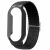 Ремешок Deexe Braided Nylon для Xiaomi Mi Smart Band 8 - Black+Black Case: фото 1 из 3