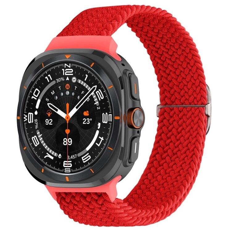 Ремешок Deexe Braided Strap для Samsung Galaxy Watch Ultra (47mm) - Red: фото 2 из 7