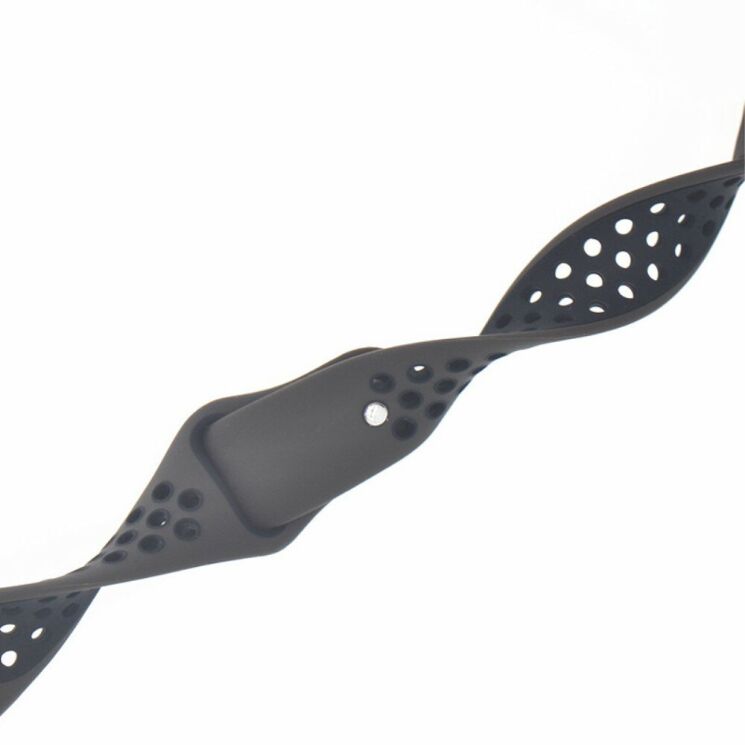 Ремешок Deexe Dot Color для Samsung Watch Active / Active 2 40mm / Active 2 44mm - Coffee / Black: фото 4 из 4