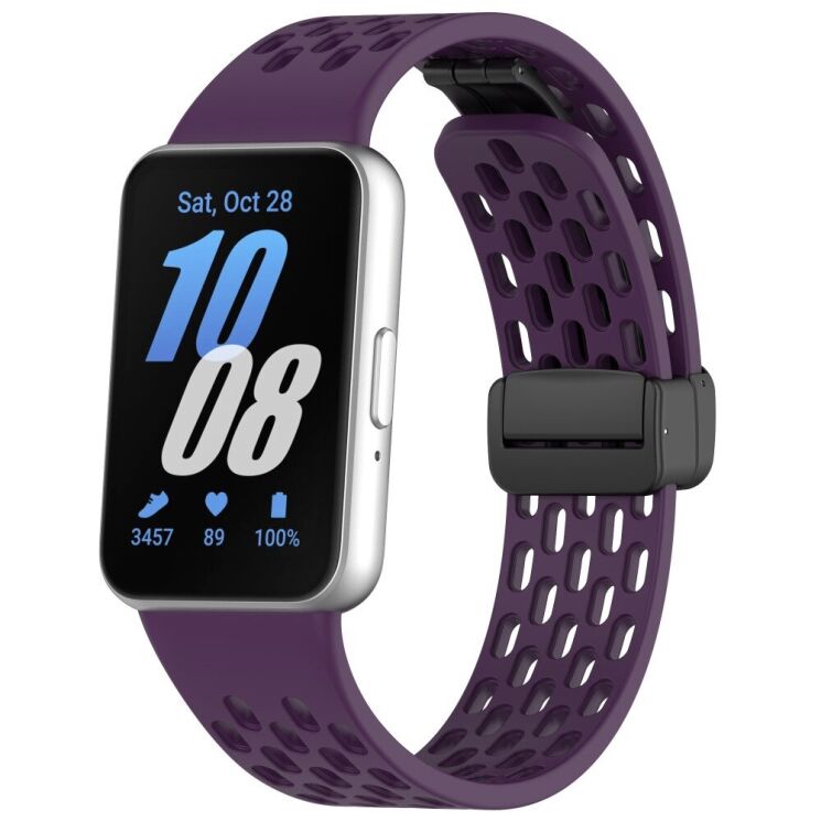 Ремінець Deexe Eclipse для Samsung Galaxy Fit 3 - Dark Purple: фото 1 з 7