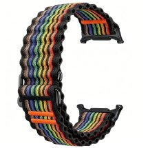Ремешок Deexe Flow Snap для Samsung Galaxy Watch Ultra 2 / Ultra / Ultra (2025) - Rainbow: фото 1 из 4