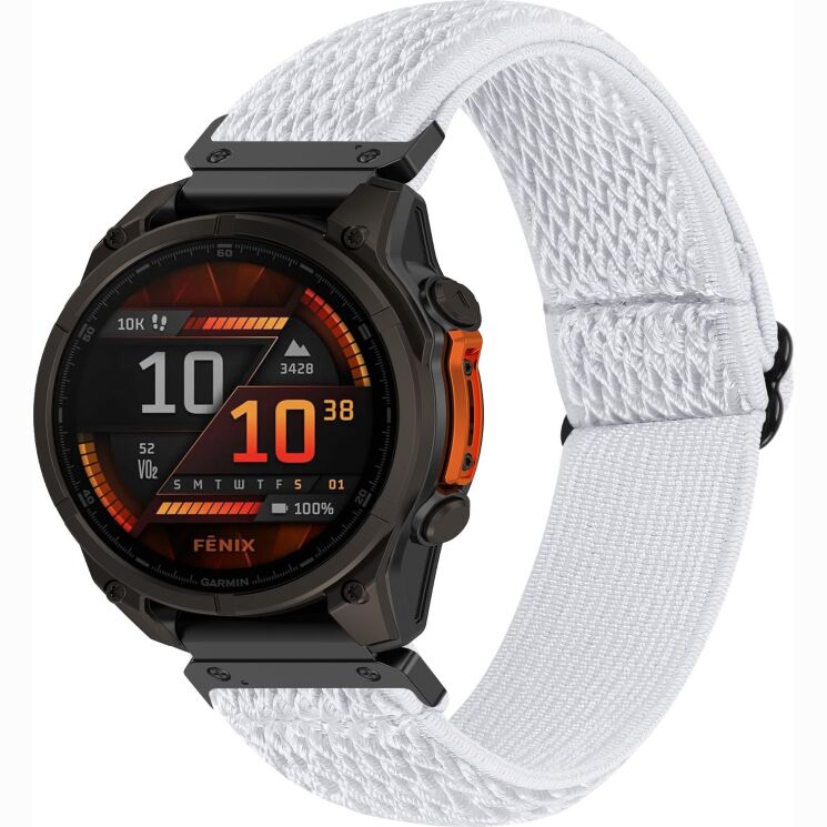 Ремешок Deexe Knitted Strap для Garmin Fenix 8 (47mm) / Fenix E (47mm) / Quatix 8 (47mm) - White (367407W) Ремешок Deexe Knitted Strap для Garmin Fenix 8 (47mm) / Fenix E (47mm) / Quatix 8 (47mm) - White: фото 2 из 5