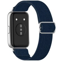 Ремешок Deexe Knitted Strap для Huawei Band 11 Pro / Band 11 - Midnight Blue: фото 1 из 5