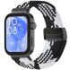 Ремешок Deexe Knitted Strap для Huawei Watch Fit 3 / Fit 4 / Fit 4 Pro - Black / White (357121BW). Фото 2 из 7