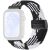 Ремешок Deexe Knitted Strap для Huawei Watch Fit 3 / Fit 4 / Fit 4 Pro - Black / White: фото 1 из 7