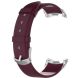 Ремешок Deexe Leather Strip для Xiaomi Mi Smart Band 8 / 9 - Wine Red (326039WR). Фото 3 из 6