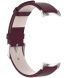 Ремешок Deexe Leather Strip для Xiaomi Mi Smart Band 8 / 9 - Wine Red (326039WR). Фото 5 из 6