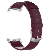 Ремешок Deexe Leather Strip для Xiaomi Mi Smart Band 8 / 9 - Wine Red: фото 1 из 6
