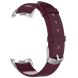 Ремешок Deexe Leather Strip для Xiaomi Mi Smart Band 8 / 9 - Wine Red (326039WR). Фото 1 из 6