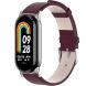 Ремешок Deexe Leather Strip для Xiaomi Mi Smart Band 8 / 9 - Wine Red (326039WR). Фото 2 из 6