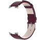 Ремешок Deexe Leather Strip для Xiaomi Mi Smart Band 8 / 9 - Wine Red (326039WR). Фото 4 из 6