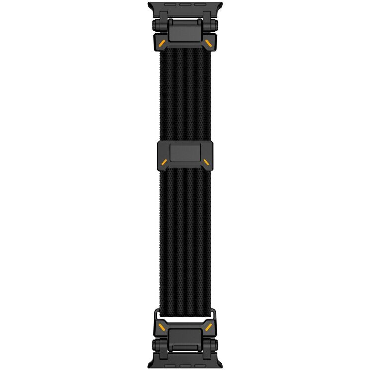 Ремінець Deexe Milanese Design для Apple Watch 46 / 45 / 44 / SE 44 / 42 (Series 1-3) / Ultra / Ultra 2 / Ultra 3 - Black: фото 3 з 8